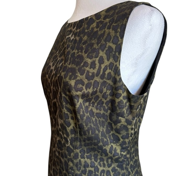 Ann Taylor Cheetah Print Sheath Dress Size 6 - Picture 4 of 17